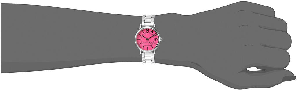 Marc Jacobs Roxy Pink Dial Silver Steel Strap Watch for Women - MJ3524