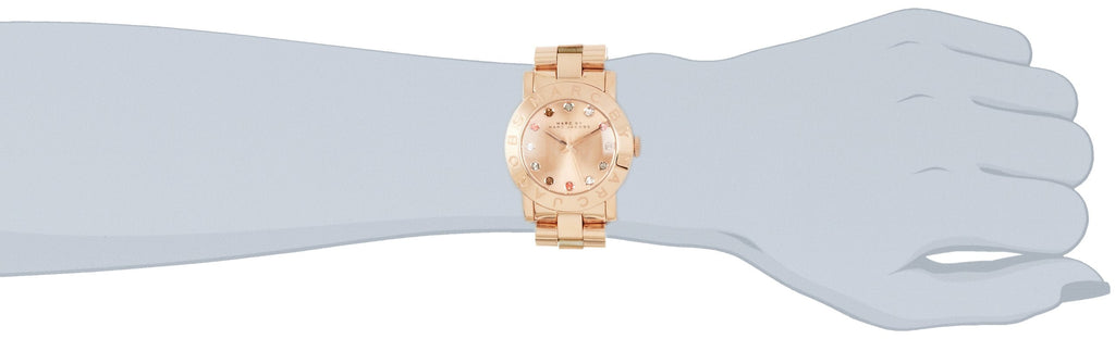 Marc Jacobs Blade Rose Gold Dial Rose Gold Steel Strap Watch for Women - MBM3142