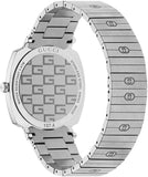 Gucci Grip Quartz Silver Dial Silver Steel Strap Watch For Women - YA157410