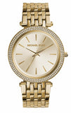 Michael Kors Darci Silver Dial Gold Stainless Steel Strap Watch for Women - MK3191