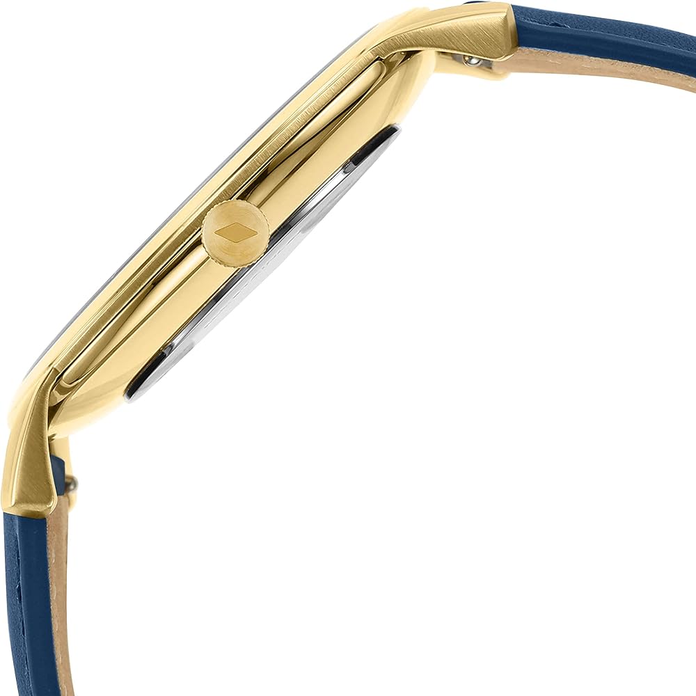 Fossil The Minimalist 3H Analog Blue Dial Blue Leather Strap Watch for Men - FS5789