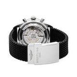 Breitling Superocean Heritage B01 Chronograph 44 Limited Edition Green Dial Black Mesh Bracelet Watch for Men - AB01621A1L1S1