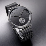 Michael Kors Irving Quartz Black Dial Black Mesh Bracelet Watch For Men - MK8742