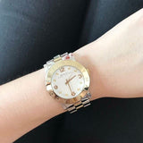 Marc Jacobs Amy Silver Dial Two Tone Steel Strap Watch for Women - MBM3139