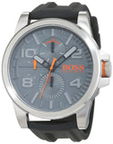 Hugo Boss Detroit Sport Quartz Black Dial Black Rubber Strap Watch for Men - 1550006