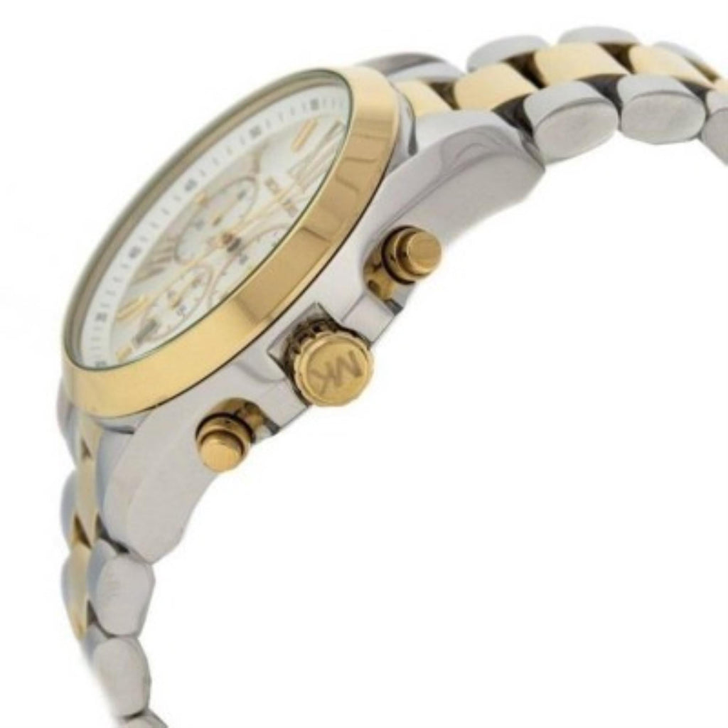 Michael Kors Bradshaw Silver Dial Two Tone Steel Strap Watch for Women - MK5627