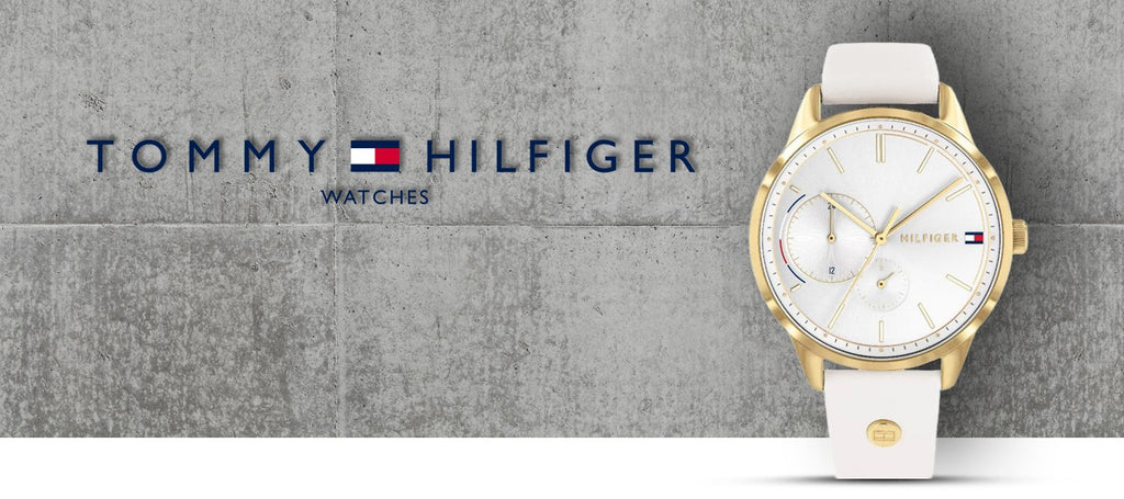 Tommy Hilfiger Brooklyn Quartz White Dial White Leather Strap Watch for Women - 1782018