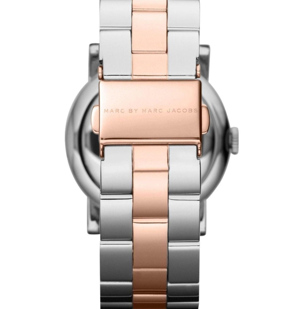 Marc Jacobs Amy Silver Dial Two Tone Steel Strap Watch for Women - MBM3194
