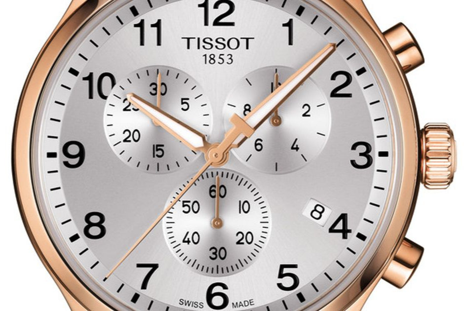 Tissot Chrono XL Classic Silver Dial Brown Leather Strap Watch For Men - T116.617.36.037.00