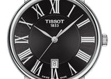 Tissot Carson Premium Black Dial Silver Steel Strap Watch For Men - T122.410.11.053.00