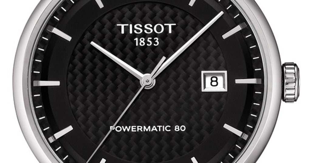 Tissot Luxury Powermatic 80 Black Dial Silver Steel Strap Watch for Men - T086.407.11.201.02