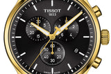 Tissot Chrono XL Classic Black Dial Gold Steel Strap Watch for Men - T116.617.33.051.00