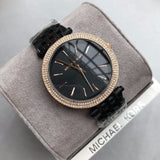 Michael Kors Darci Black Dial Black Steel Strap Watch for Women - MK3407