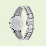 Gucci G Timeless Quartz Gold Dial Silver Steel Strap Watch for Women - YA1265035