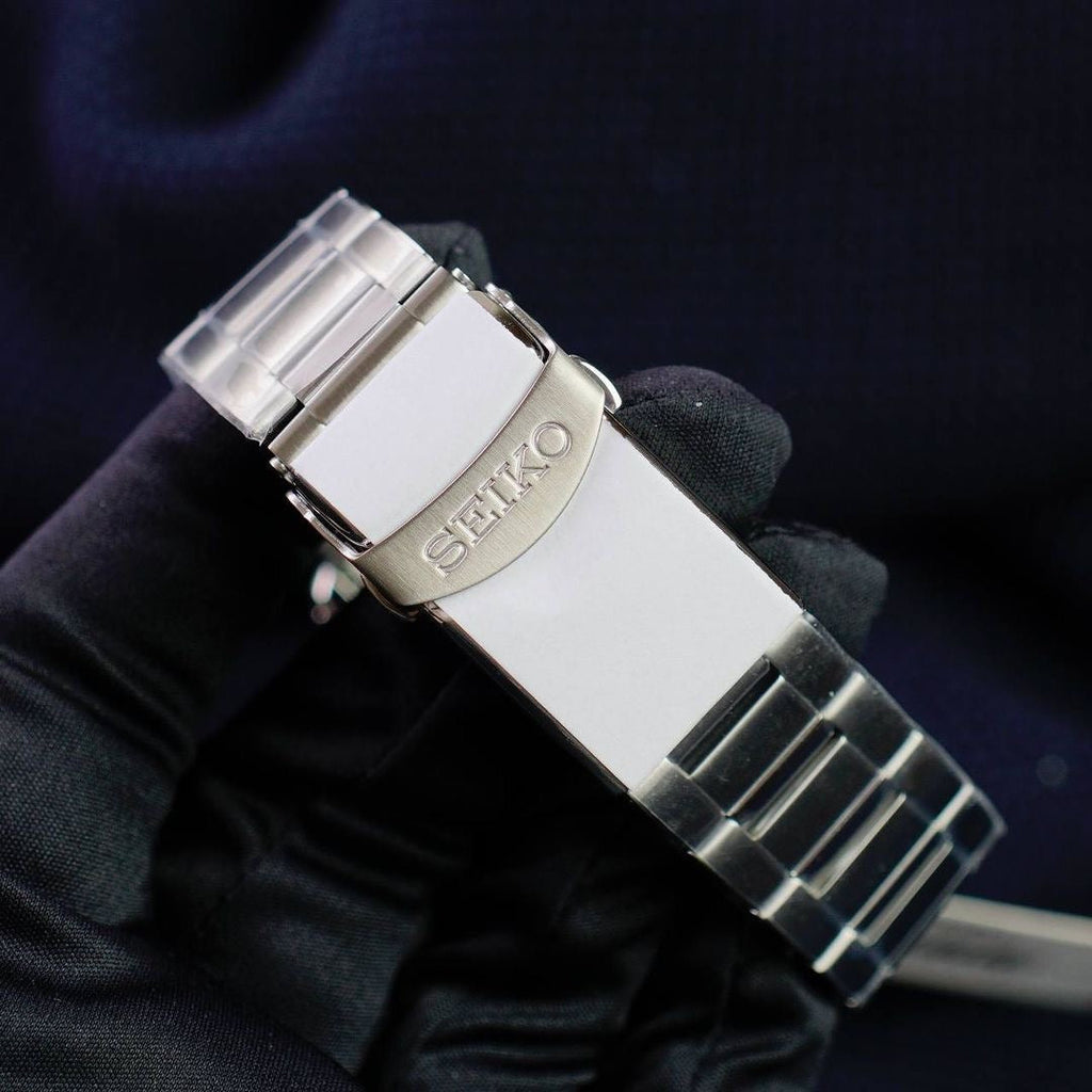 Seiko 5 Sport Automatic SKX Series Black Dial Silver Steel Strap Watch for Men - SRPK99K1