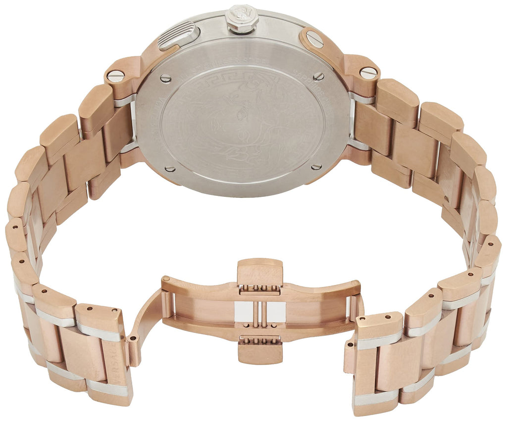 Versace V Extreme Chronograph White Dial Rose Gold Stainless Steel Watch for Women - VCN050017