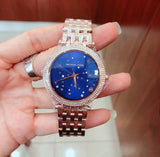Michael Kors Darci Blue Dial Rose Gold Steel Strap Watch for Women - MK3728
