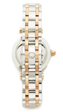 Tory Burch Classic T White Dial Two Tone Steel Strap Watch for Women - TBW9013