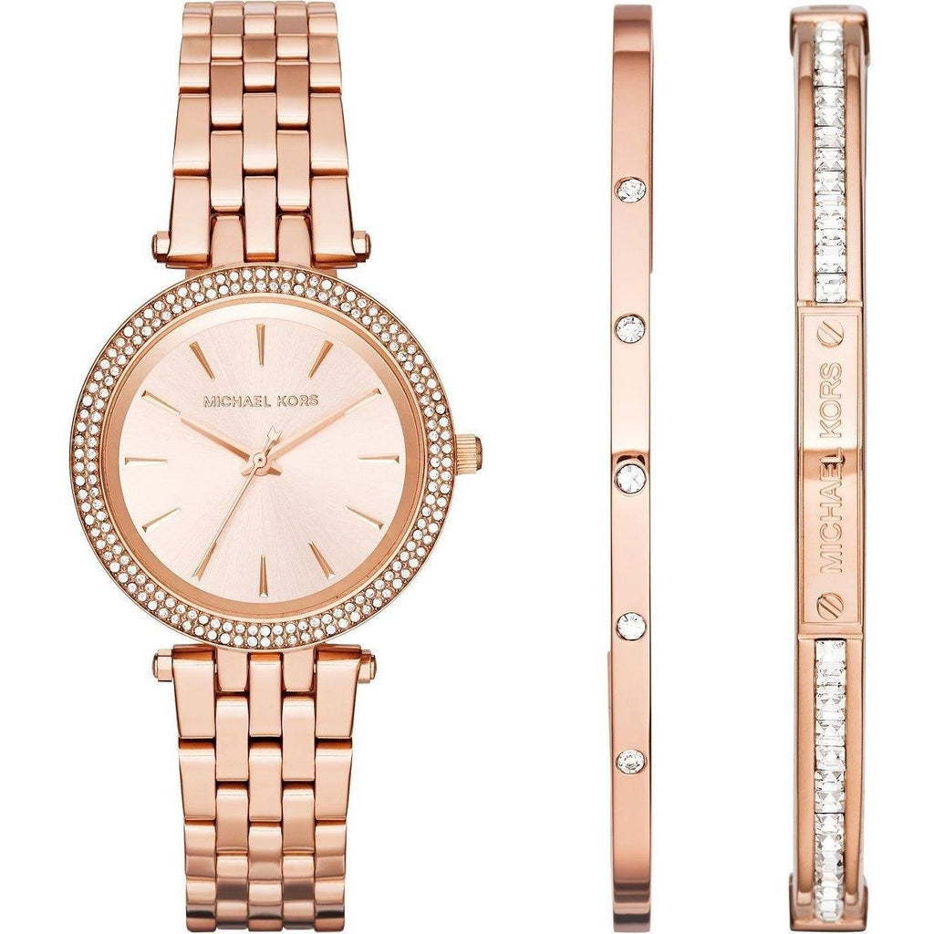 Michael Kors Darci Rose Gold Dial Rose Gold Steel Strap Watch for Women - MK3431