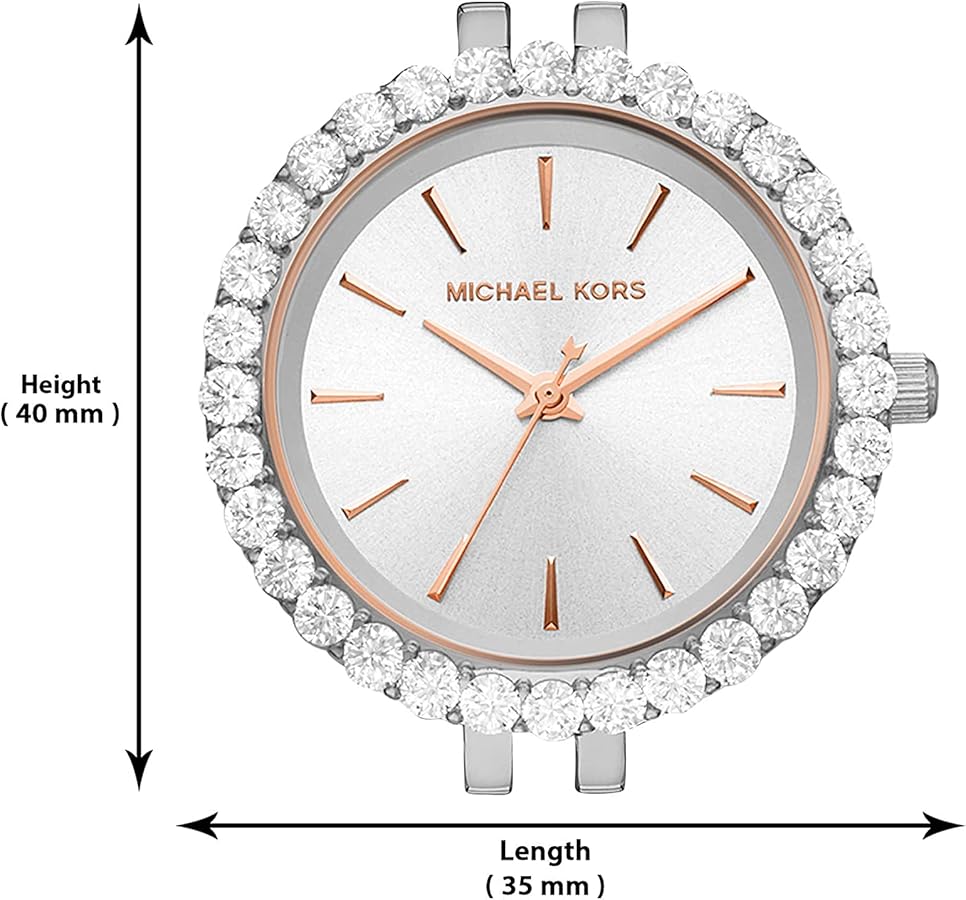 Michael Kors Darci Quartz Silver Dial Two Tone Steel Strap Watch For Women - MK4515