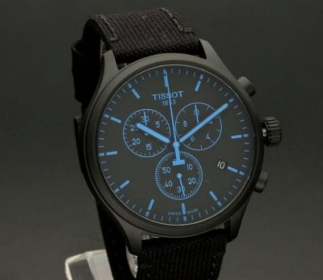 Tissot Chrono XL Quartz Black Dial Black Nylon Strap Watch For Men - T116.617.37.051.00