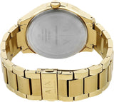 Armani Exchange Hampton Chronograph Gold Dial Gold Steel Strap Watch For Men - AX2415