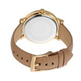 Michael Kors Corey Analog Gold Dial Brown Leather Strap Watch for Women - MK2986