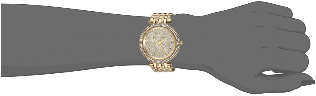 Michael Kors Darci Gold Dial Gold Steel Strap Watch for Women - MK3438