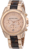 Michael Kors Blair Rose Gold Dial Two Tone Steel Strap Watch For Women - MK5859