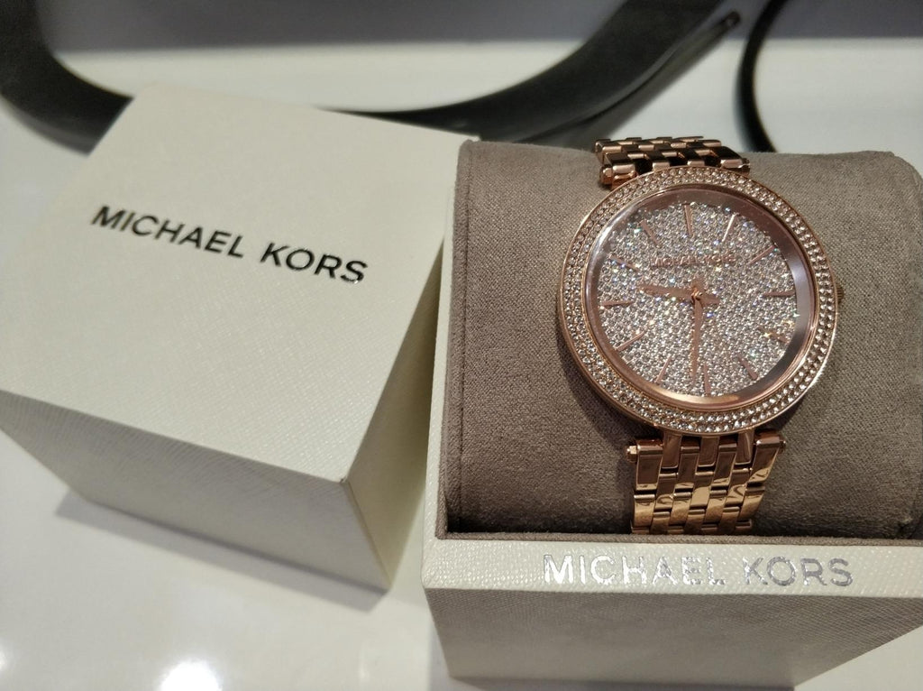 Michael Kors Darci Rose Gold Dial Rose Gold Steel Strap Watch for Women - MK3439
