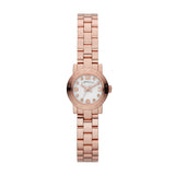 Marc Jacobs Amy White Dial Rose Gold Steel Strap Watch for Women - MBM3227