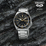 Seiko 5 Sport Automatic SKX Series Black Dial Silver Steel Strap Watch for Men - SRPK99K1