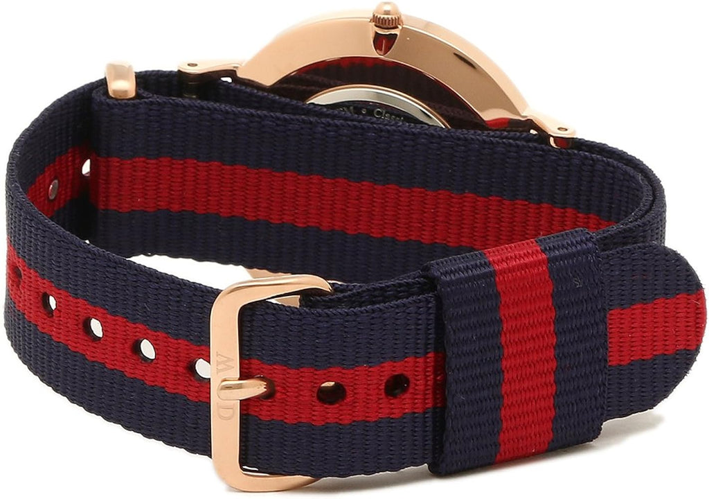 Daniel Wellington Classic Oxford White Dial Two Tone NATO Strap Watch For Women - DW00100029