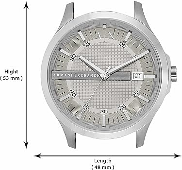 Armani Exchange Whitman Silver Dial Brown Leather Strap Watch For Men - AX2100