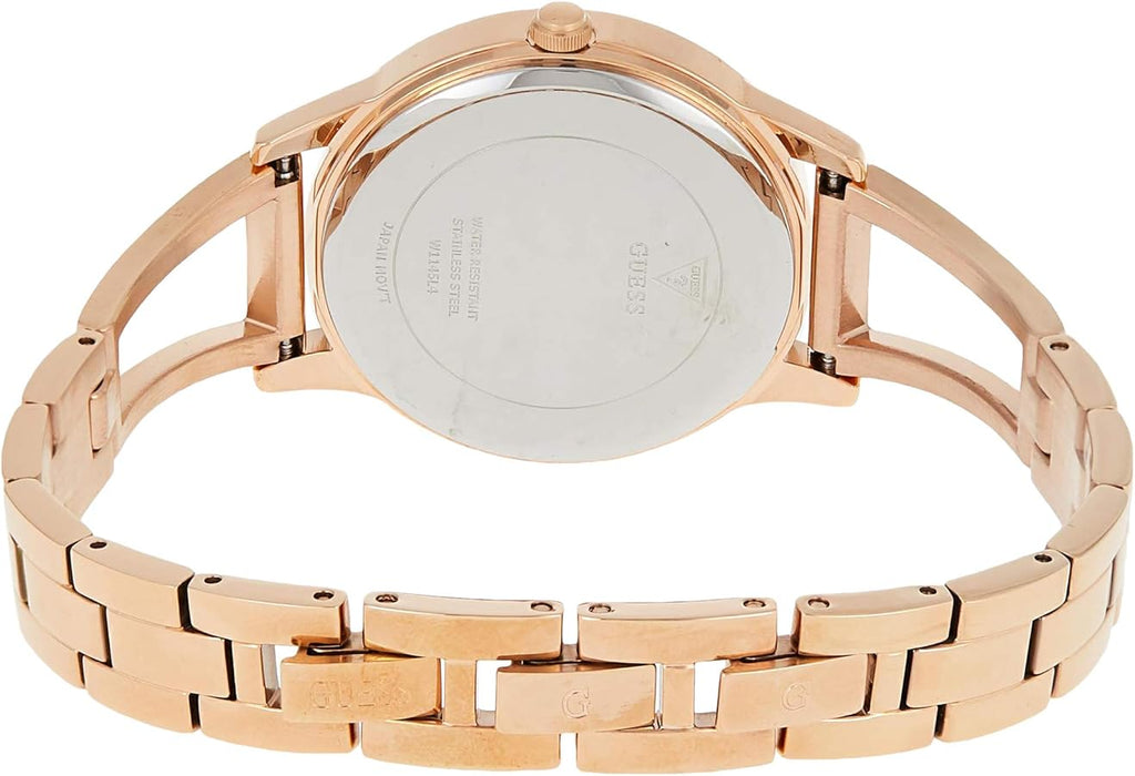 Guess Lola Rose Gold Dial Rose Gold Steel Strap Watch For Women - W1145L4