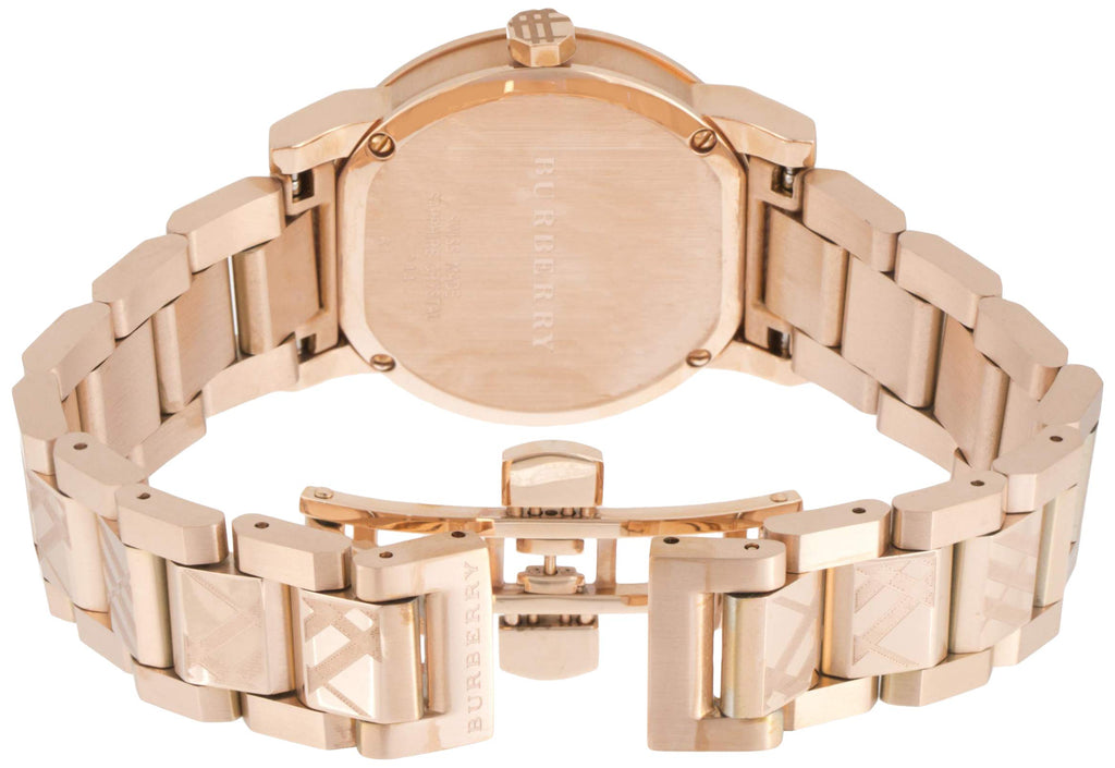 Burberry The City Rose Gold Dial Rose Gold Steel Strap Watch for Women - BU9146