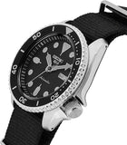Seiko 5 Sports SKX Automatic Black Dial Black NATO Strap Watch For Men - SRPD55K3
