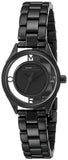 Marc Jacobs Tether Transparent Black Dial Black Steel Strap Watch for Women - MBM3419