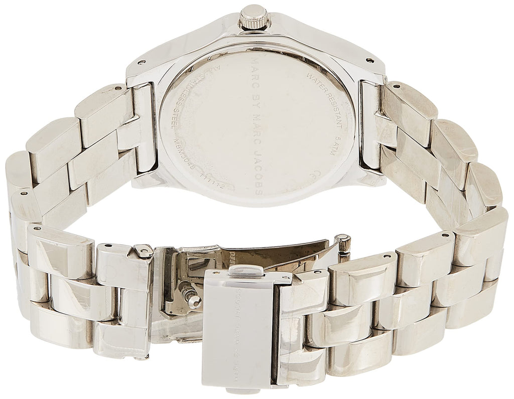 Marc Jacobs Blade White Dial Silver Steel Strap Watch for Women - MBM3048