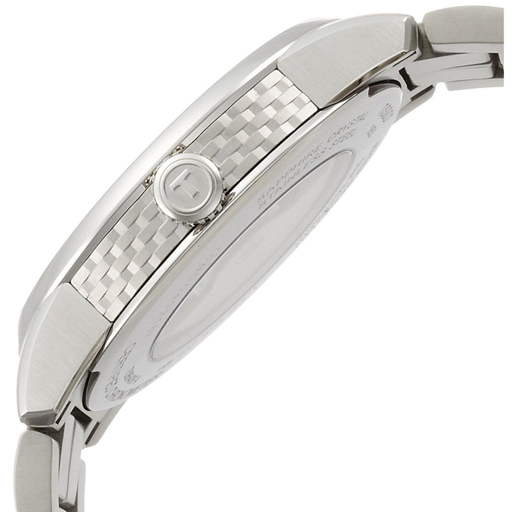 Tissot T Classic Luxury Powermatic 80 White Dial Silver Steel Strap Watch For Men - T086.408.11.016.00