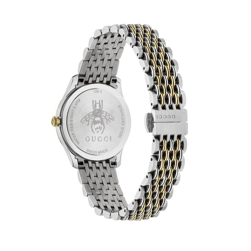 Gucci G Timeless Quartz Blue Dial Two Tone Steel Strap Watch For Women - YA1265029