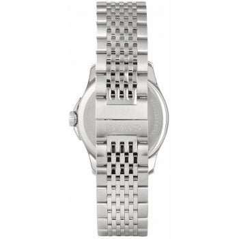 Gucci G Timeless Diamonds Mother of Pearl Black Dial Silver Steel Strap Watch For Women - YA126505
