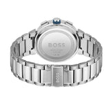 Hugo Boss One Chronograph Blue Dial Silver Steel Strap Watch For Men - 1513999