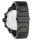 Tommy Hilfiger Blaze Chronograph Black Dial Black Steel Strap Watch For Men - 1792030