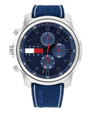 Tommy Hilfiger Wynwood Chronograph Blue Dial Blue Silicon Strap Watch For Men - 1710582