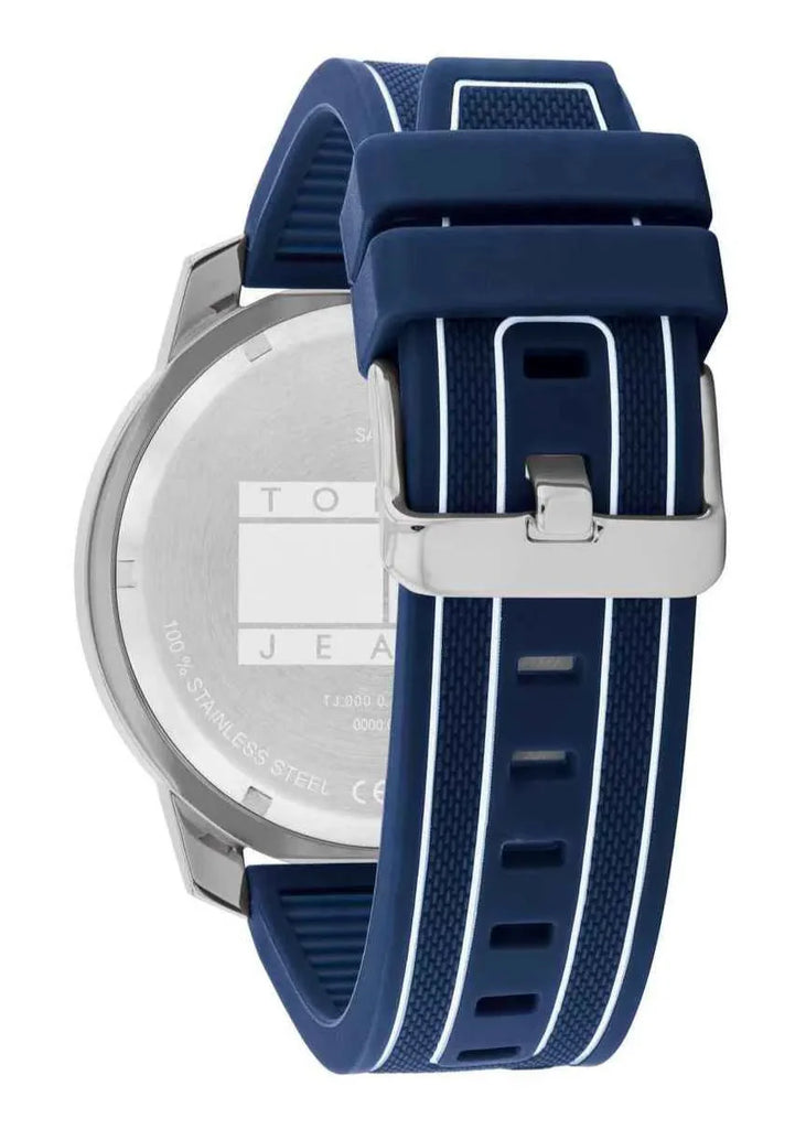 Tommy Hilfiger Wynwood Chronograph Blue Dial Blue Silicon Strap Watch For Men - 1710582