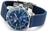 Breitling Superocean Heritage B20 Automatic 42 Blue Dial Blue Mesh Bracelet Watch for Men - AB2010161C1S1