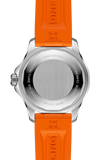 Breitling Superocean Automatic 36 Orange Dial Orange Rubber Strap Watch for Men - A17377211O1S1