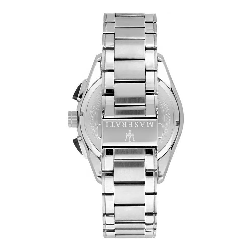 Maserati Traguardo Analog Black Dial Stainless Steel Watch For Men - R8873612015