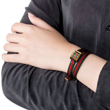 Gucci G-Frame Multicolored Dial Two Tone Nylon Strap Watch For Women - YA128527